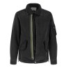 Nylon insert denim jacket