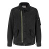 Nylon insert denim jacket