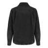 Nylon insert denim jacket