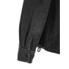 Nylon insert denim jacket