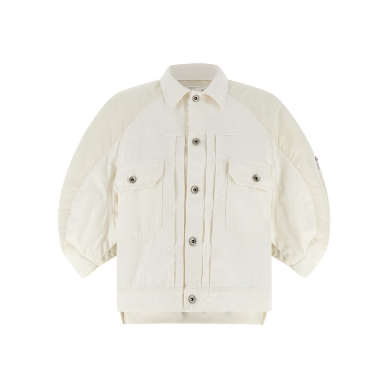 Hybrid bomber jacket