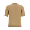 Cotton silk polo shirt