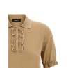 Cotton silk polo shirt
