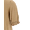 Cotton silk polo shirt