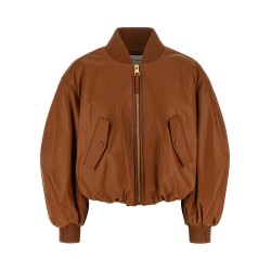 Cropped bomber jacket