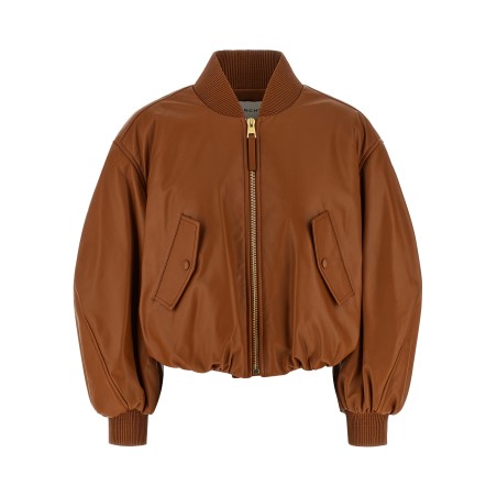 Cropped bomber jacket
