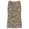 'Dazzling Chevron Embroidery' top