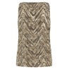 'Dazzling Chevron Embroidery' top