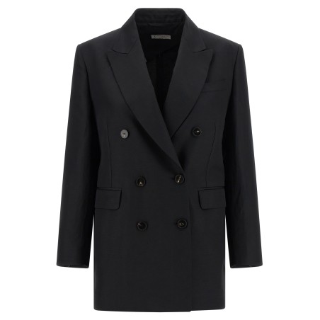 Linen viscose blazer
