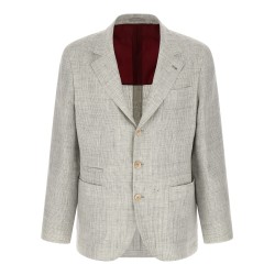 Linen operated blazer