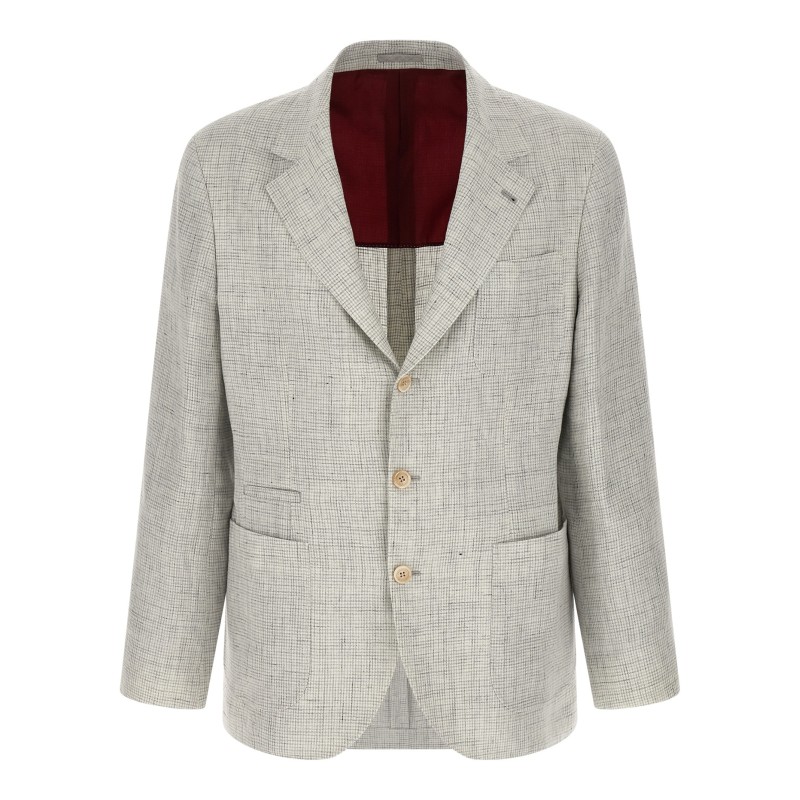 Linen operated blazer