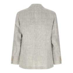 Linen operated blazer