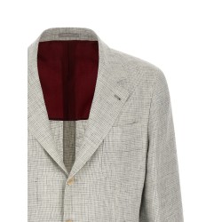 Linen operated blazer