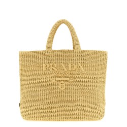 Crochet raffia shopping bag