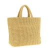 Crochet raffia shopping bag