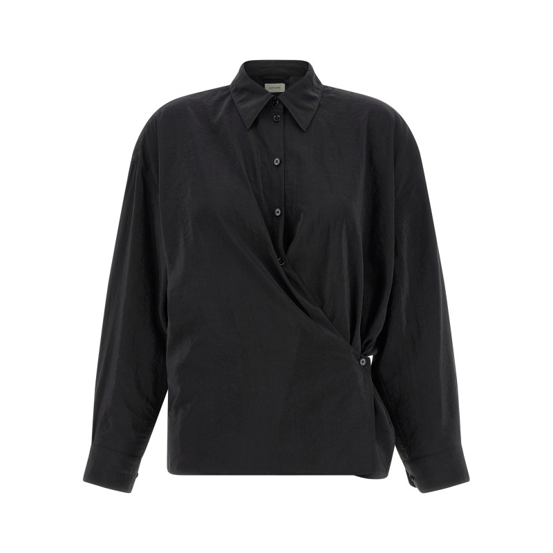 'Straight collar twisted' shirt