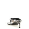 Snake leather mules