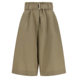 Bag waist bermuda shorts