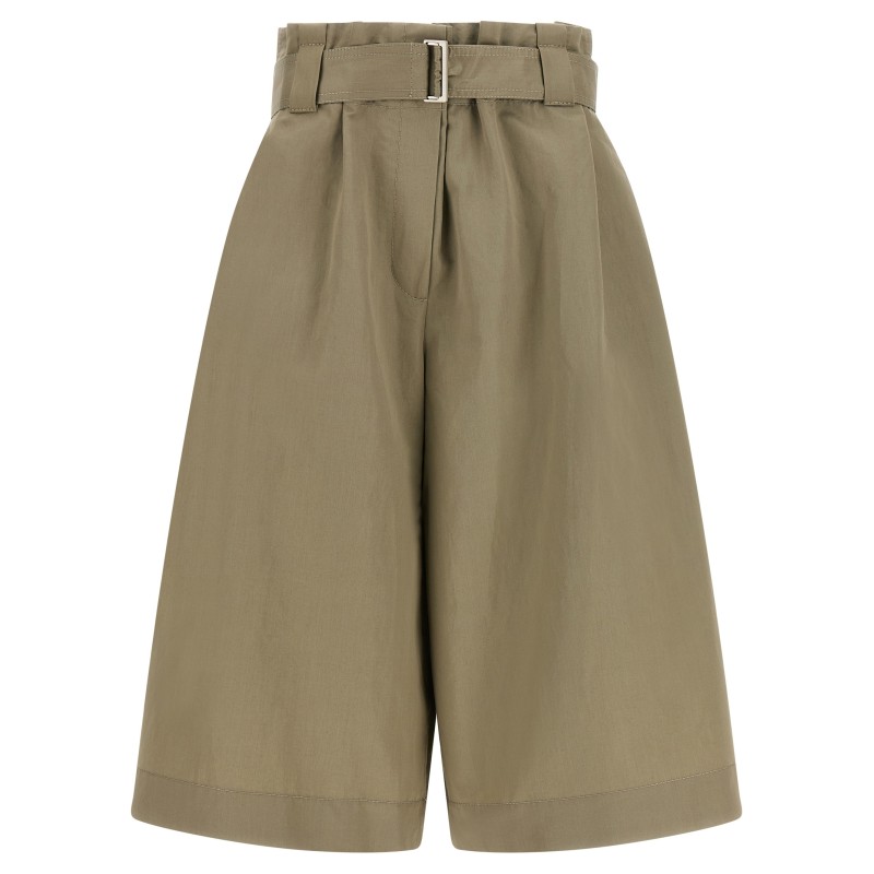 Bag waist bermuda shorts