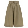 Bag waist bermuda shorts