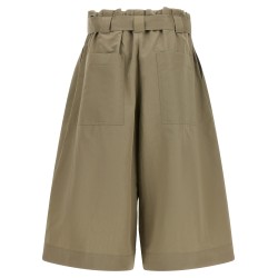 Bag waist bermuda shorts