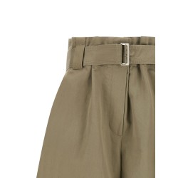 Bag waist bermuda shorts