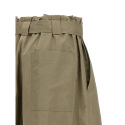 Bag waist bermuda shorts