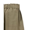 Bag waist bermuda shorts