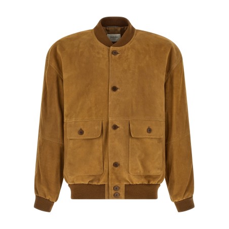 Suede bomber jacket
