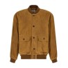 Suede bomber jacket