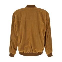 Suede bomber jacket
