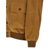 Suede bomber jacket