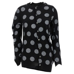 Polka dot maxi cardigan