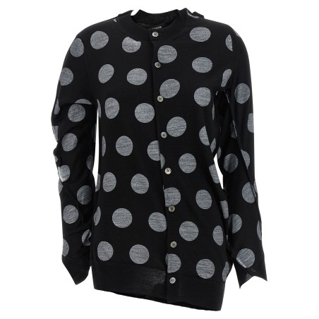 Polka dot maxi cardigan