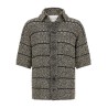 Mouliné insert cardigan