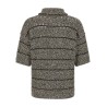 Mouliné insert cardigan