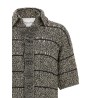 Mouliné insert cardigan