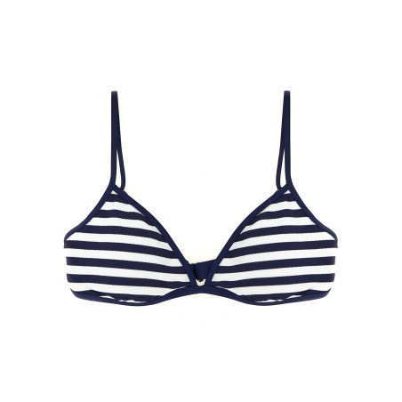 Striped bikini top