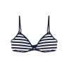 Striped bikini top