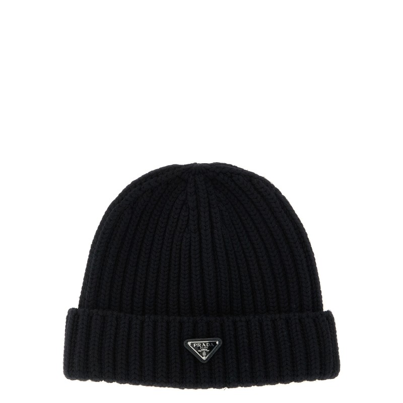 Triangle logo beanie