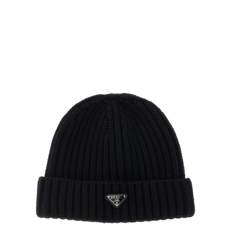 Triangle logo beanie