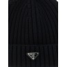 Triangle logo beanie