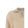 Waffle processing polo shirt