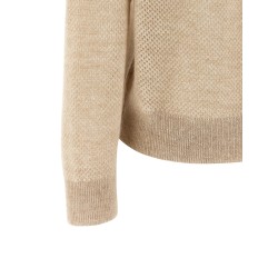 Waffle processing polo shirt