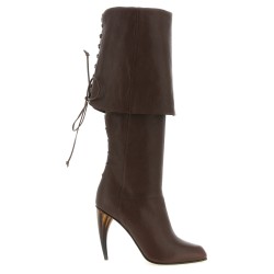Horn heel boots