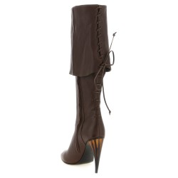 Horn heel boots