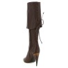 Horn heel boots