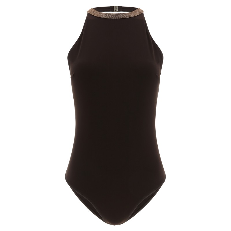 'Precious Collar' one-piece swimsuit