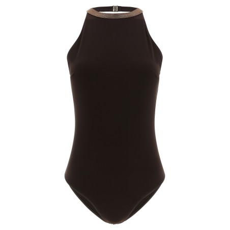 'Precious Collar' one-piece swimsuit