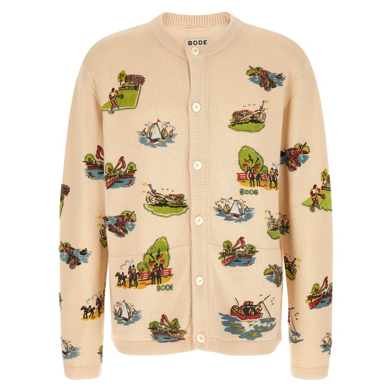 'Beaded Camp' cardigan